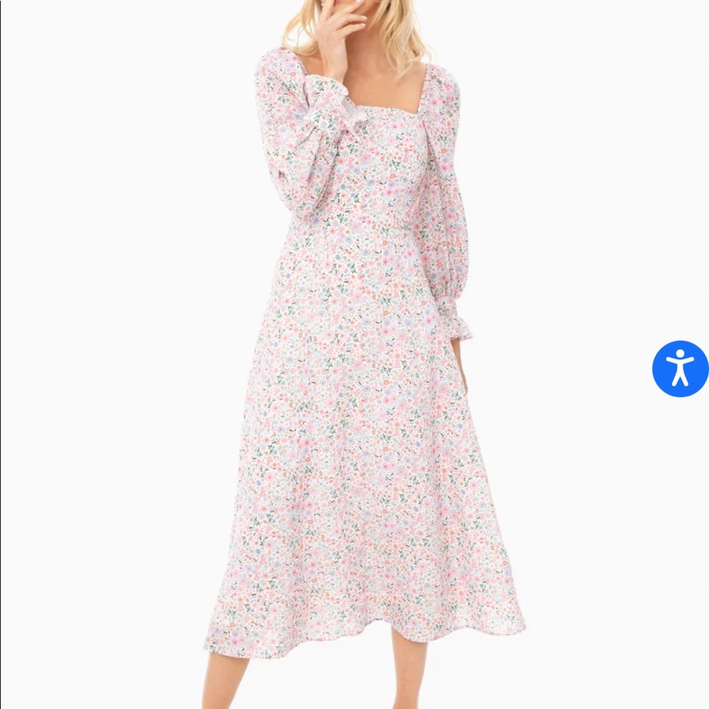 OLIVIA RUBIN Mint Candy Floral Willow Dress